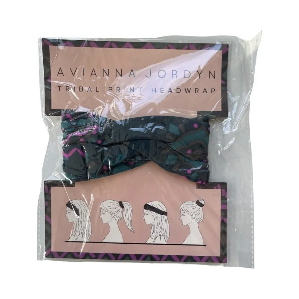Avianna Jordyn Tribal Printed Headwrap NWT